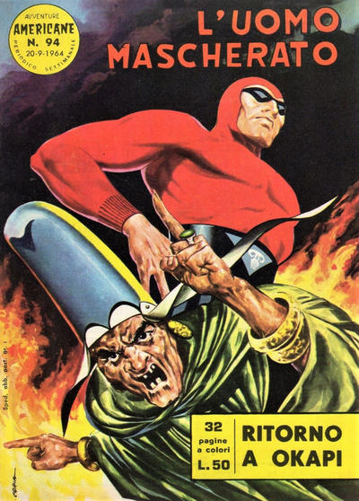 Cover for L'Uomo Mascherato [Avventure americane] (Edizioni Fratelli Spada, 1962 series) #94