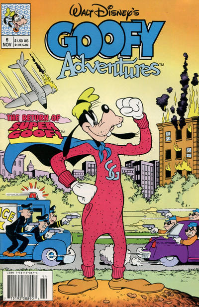 Cover for Goofy Adventures (Disney, 1990 series) #6 [Newsstand]