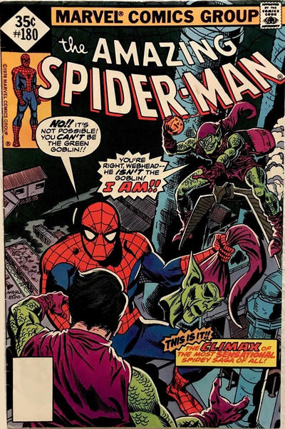 Cover for The Amazing Spider-Man (Marvel, 1963 series) #180 [Whitman]