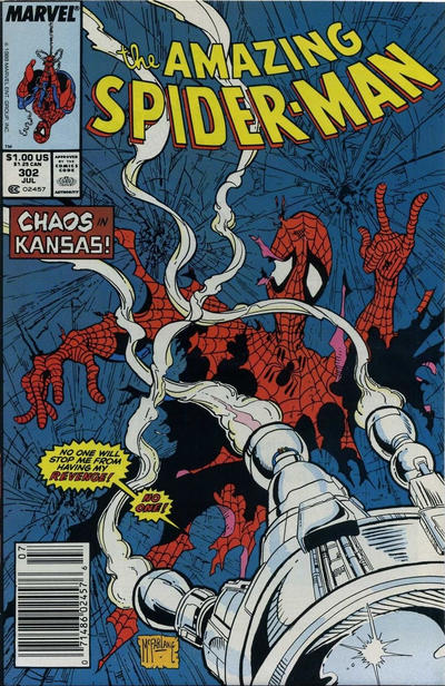 Cover for The Amazing Spider-Man (Marvel, 1963 series) #302 [Newsstand]