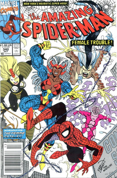 Cover for The Amazing Spider-Man (Marvel, 1963 series) #340 [Newsstand]