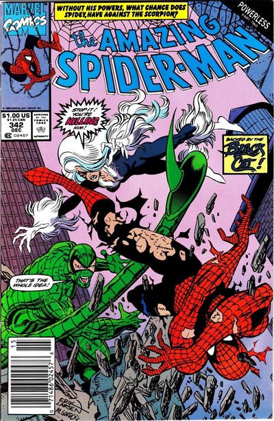Cover for The Amazing Spider-Man (Marvel, 1963 series) #342 [Newsstand]