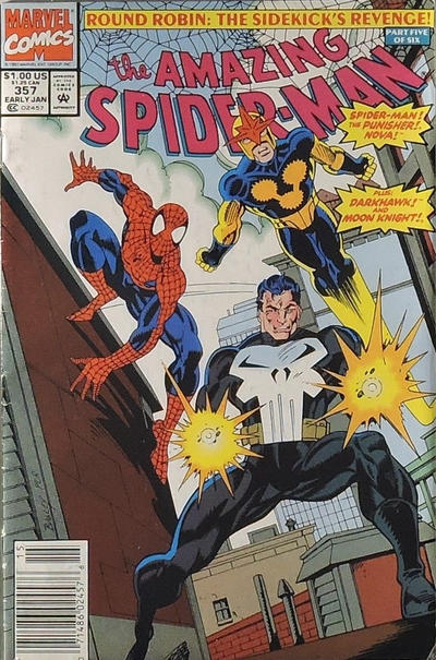 Cover for The Amazing Spider-Man (Marvel, 1963 series) #357 [Newsstand]