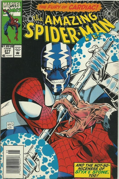 Cover for The Amazing Spider-Man (Marvel, 1963 series) #377 [Newsstand]
