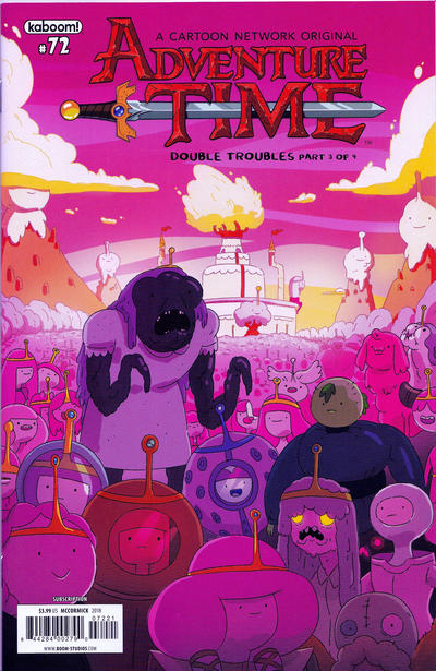 Cover for Adventure Time (Boom! Studios, 2012 series) #72 [Subscription Cover - Joey McCormick]
