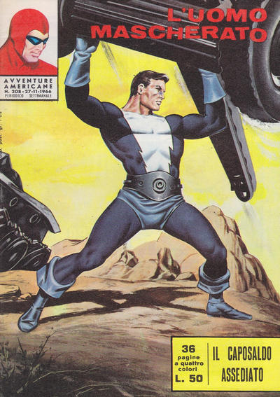 Cover for L'Uomo Mascherato [Avventure americane] (Edizioni Fratelli Spada, 1962 series) #208