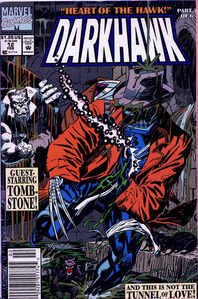 Cover for Darkhawk (Marvel, 1991 series) #12 [Newsstand]