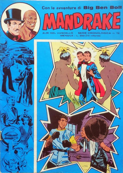 Cover for Mandrake - Albi del Vascello - Serie cronologica (Edizioni Fratelli Spada, 1972 series) #72