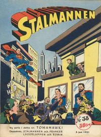 Cover Thumbnail for Stålmannen (Centerförlaget, 1949 series) #38/1951