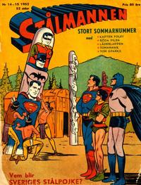 Cover for Stålmannen (Centerförlaget, 1949 series) #14-15/1952