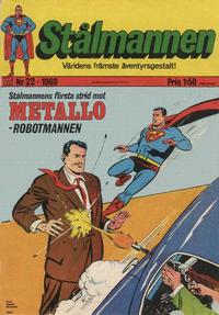 Cover Thumbnail for Stålmannen (Williams Förlags AB, 1969 series) #22/1969
