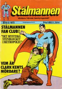 Cover Thumbnail for Stålmannen (Williams Förlags AB, 1969 series) #6/1973