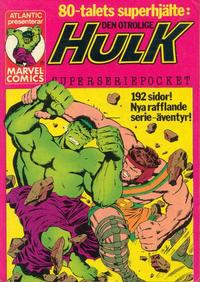 Cover Thumbnail for Hulk pocket (Atlantic Förlags AB, 1979 series) #1