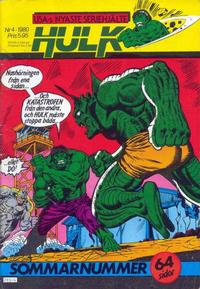 Cover Thumbnail for Hulk (Atlantic Förlags AB, 1980 series) #4/1980