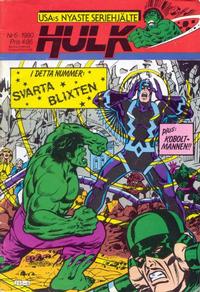 Cover Thumbnail for Hulk (Atlantic Förlags AB, 1980 series) #6/1980