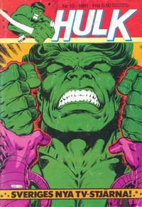 Cover Thumbnail for Hulk (Atlantic Förlags AB, 1980 series) #10/1981