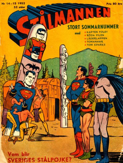Cover for Stålmannen (Centerförlaget, 1949 series) #14-15/1952