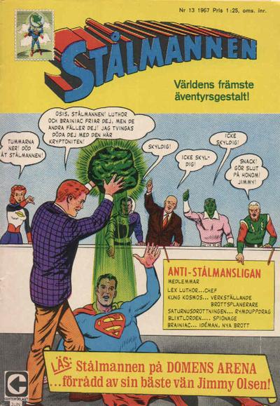Cover for Stålmannen (Centerförlaget, 1949 series) #13/1967