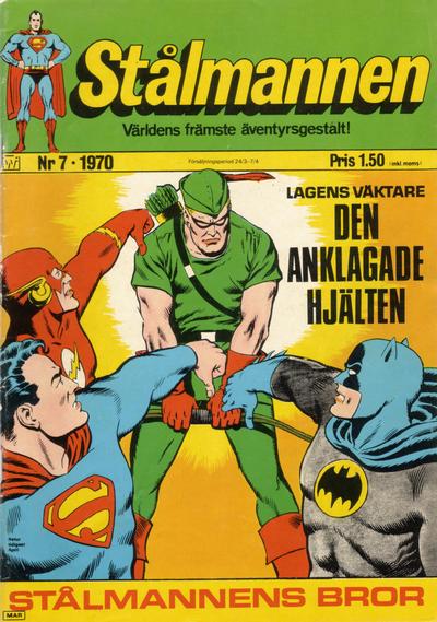 Cover for Stålmannen (Williams Förlags AB, 1969 series) #7/1970