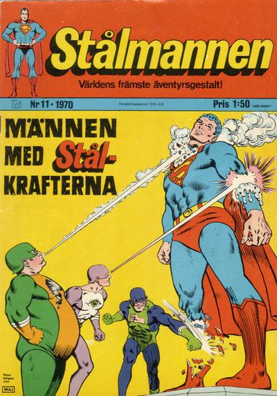Cover for Stålmannen (Williams Förlags AB, 1969 series) #11/1970