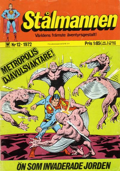 Cover for Stålmannen (Williams Förlags AB, 1969 series) #12/1972