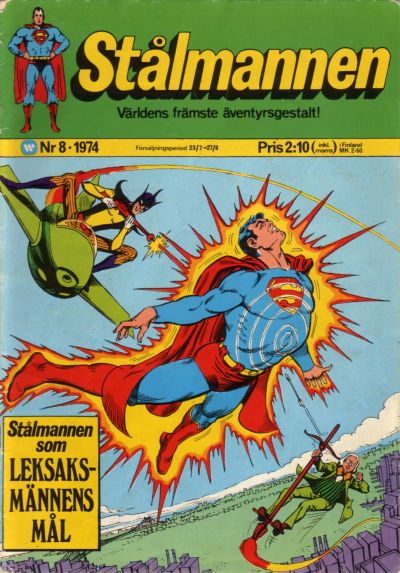 Cover for Stålmannen (Williams Förlags AB, 1969 series) #8/1974