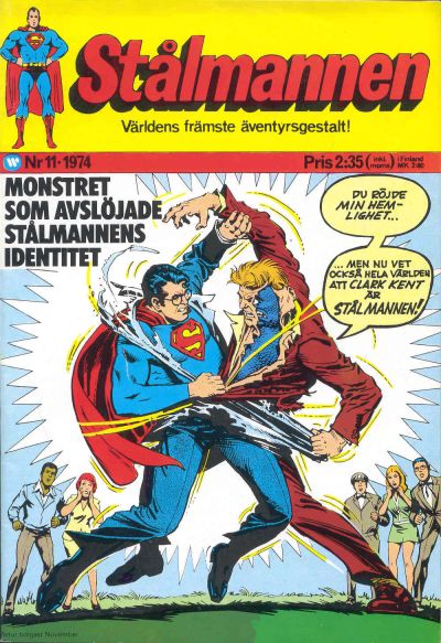 Cover for Stålmannen (Williams Förlags AB, 1969 series) #11/1974