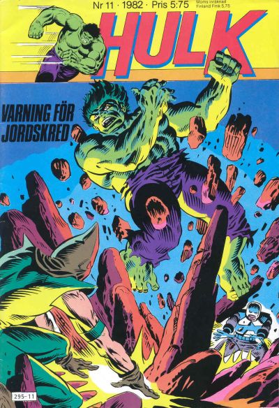 Cover for Hulk (Atlantic Förlags AB, 1980 series) #11/1982