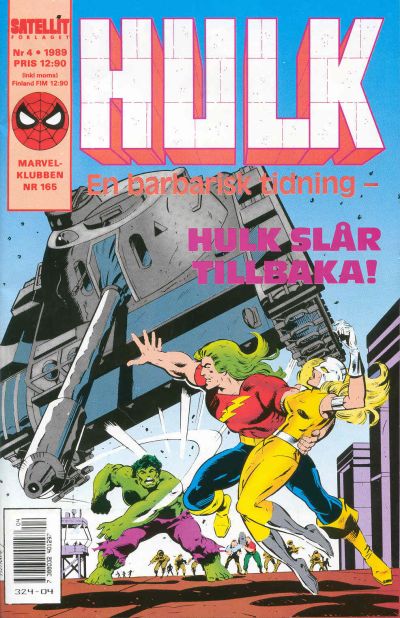 Cover for Hulk (SatellitFörlaget, 1989 series) #4/1989