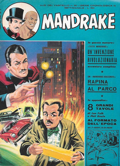 Cover for Mandrake - Albi del Vascello - Serie cronologica (Edizioni Fratelli Spada, 1972 series) #4