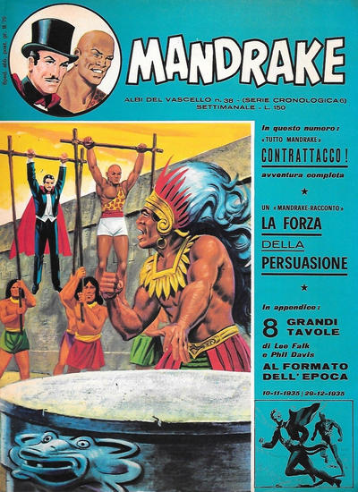 Cover for Mandrake - Albi del Vascello - Serie cronologica (Edizioni Fratelli Spada, 1972 series) #6