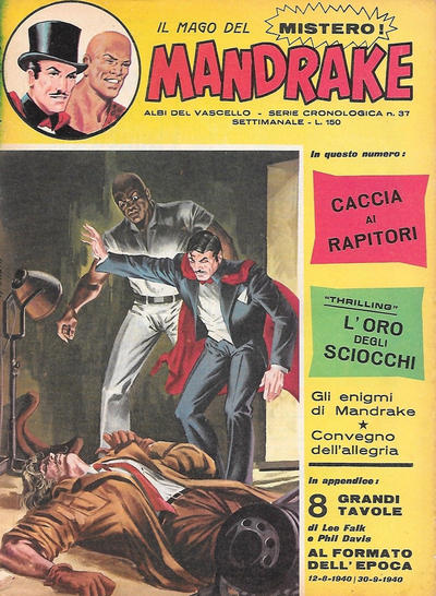 Cover for Mandrake - Albi del Vascello - Serie cronologica (Edizioni Fratelli Spada, 1972 series) #37