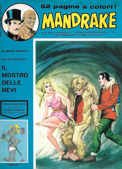 Cover for Mandrake - Albi del Vascello - Serie cronologica (Edizioni Fratelli Spada, 1972 series) #54