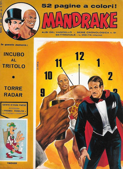 Cover for Mandrake - Albi del Vascello - Serie cronologica (Edizioni Fratelli Spada, 1972 series) #51