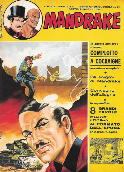 Cover for Mandrake - Albi del Vascello - Serie cronologica (Edizioni Fratelli Spada, 1972 series) #21