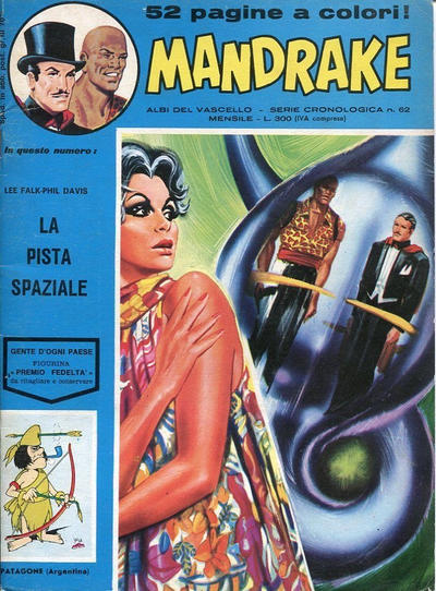 Cover for Mandrake - Albi del Vascello - Serie cronologica (Edizioni Fratelli Spada, 1972 series) #62