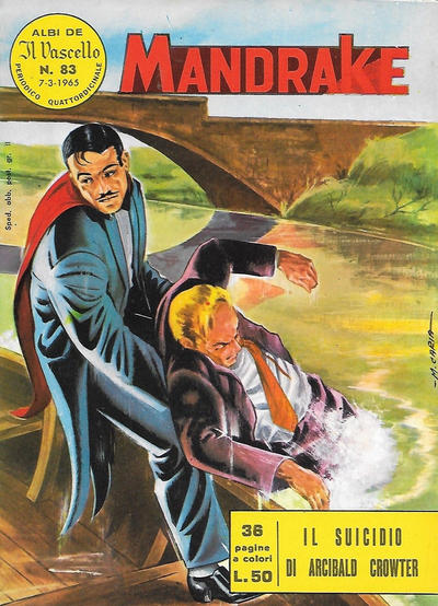 Cover for Mandrake - Il Vascello [Series One] (Edizioni Fratelli Spada, 1962 series) #83