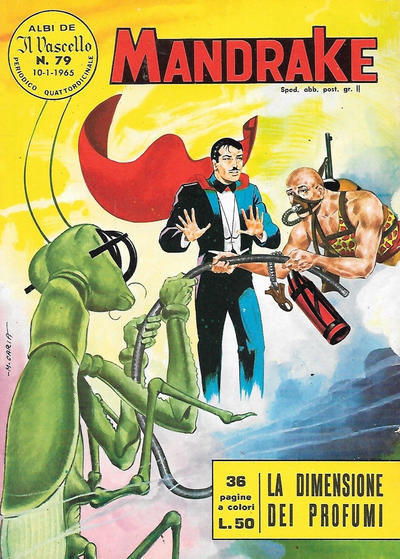 Cover for Mandrake - Il Vascello [Series One] (Edizioni Fratelli Spada, 1962 series) #79