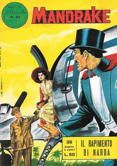 Cover for Mandrake - Il Vascello [Series One] (Edizioni Fratelli Spada, 1962 series) #82