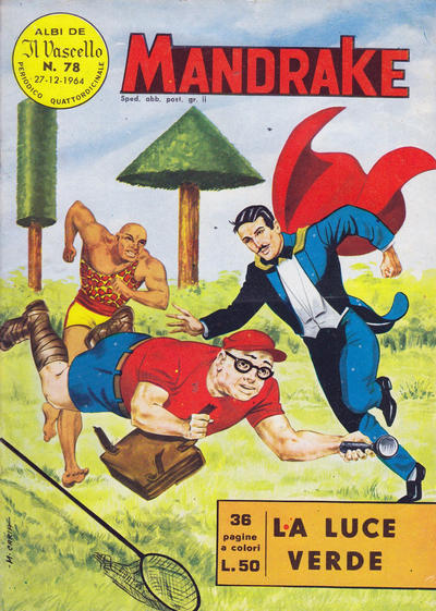 Cover for Mandrake - Il Vascello [Series One] (Edizioni Fratelli Spada, 1962 series) #78