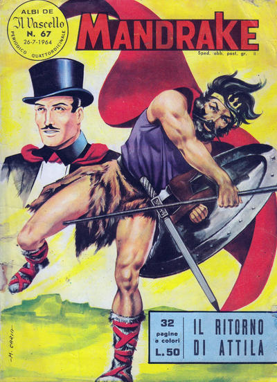Cover for Mandrake - Il Vascello [Series One] (Edizioni Fratelli Spada, 1962 series) #67