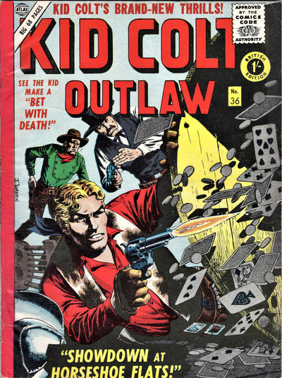 Cover for Kid Colt Outlaw (Thorpe & Porter, 1950 ? series) #36