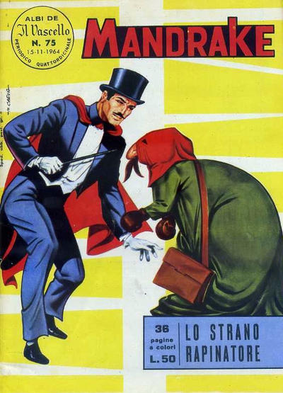 Cover for Mandrake - Il Vascello [Series One] (Edizioni Fratelli Spada, 1962 series) #75