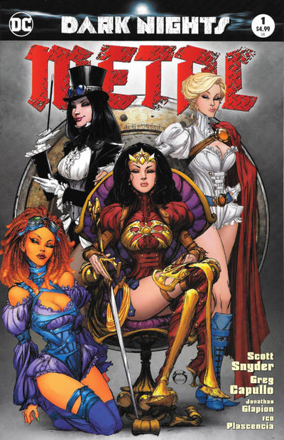 Cover for Dark Nights: Metal (DC, 2017 series) #1 [Comic Hero U Joe Benitez Color Cover]