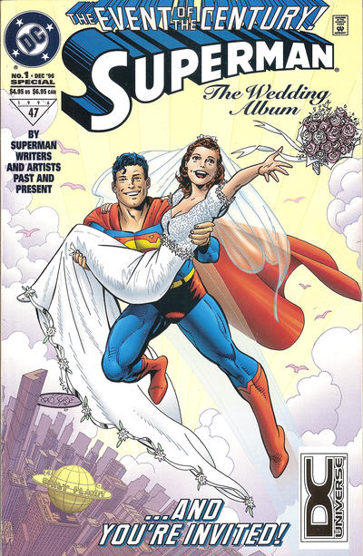Cover for Superman: The Wedding Album (DC, 1996 series) #1 [Standard Edition - DC Universe Logo]