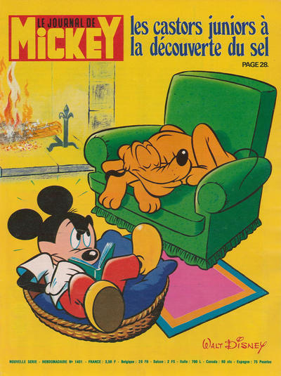 Cover for Le Journal de Mickey (Hachette, 1952 series) #1401