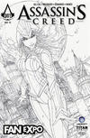 Cover Thumbnail for Assassin's Creed (2015 series) #1 [2015 Toronto Fan Expo Exclusive Jamie Tyndall Black and White Variant]