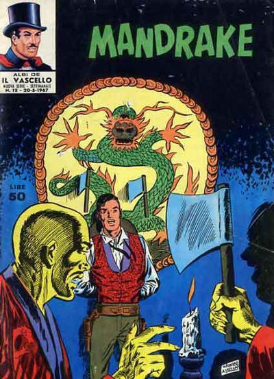 Cover for Mandrake - Il Vascello [Series Two] (Edizioni Fratelli Spada, 1967 series) #12