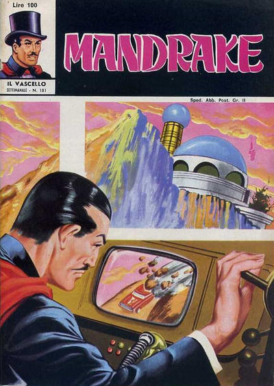 Cover for Mandrake - Il Vascello [Series Two] (Edizioni Fratelli Spada, 1967 series) #181