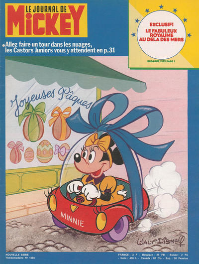 Cover for Le Journal de Mickey (Hachette, 1952 series) #1293